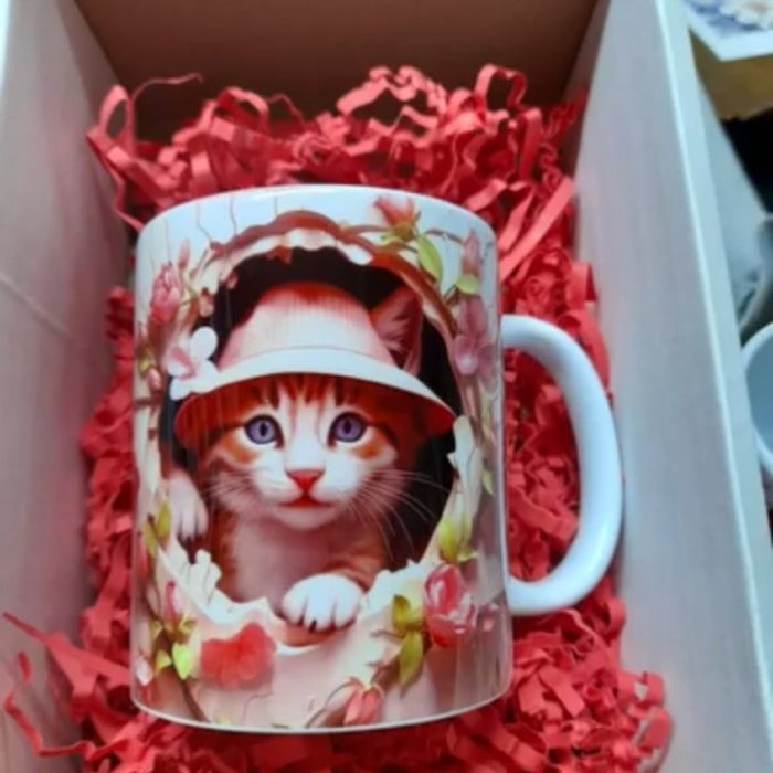 Tazón personalizado con diseño de gato